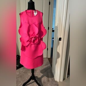 Elegant Pink Floral Formal Dress